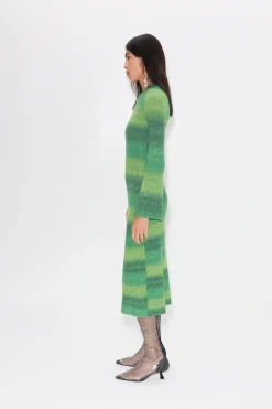 Axon Dress in Gummy Green Multi