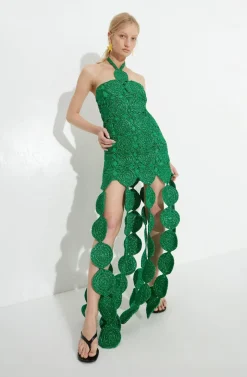 Beep Beep Dress in Gummy Green