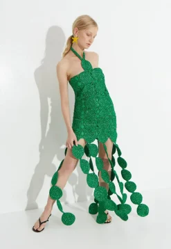 Beep Beep Dress in Gummy Green