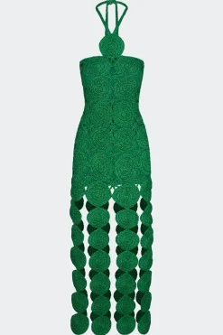 Beep Beep Dress in Gummy Green