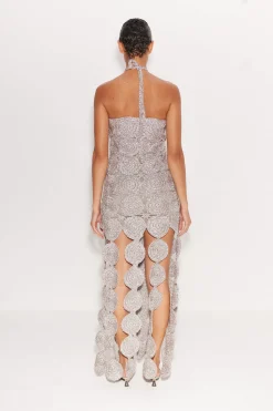 Beep Beep Dress in Satellite Silver