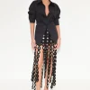 Beep Beep Maxi Skirt in Black Mirror