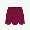 Beep Beep Mini Skirt in Magenta