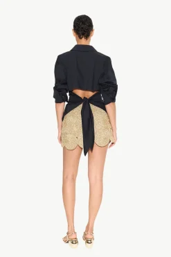 Beep Beep Mini Skirt in Star Gold