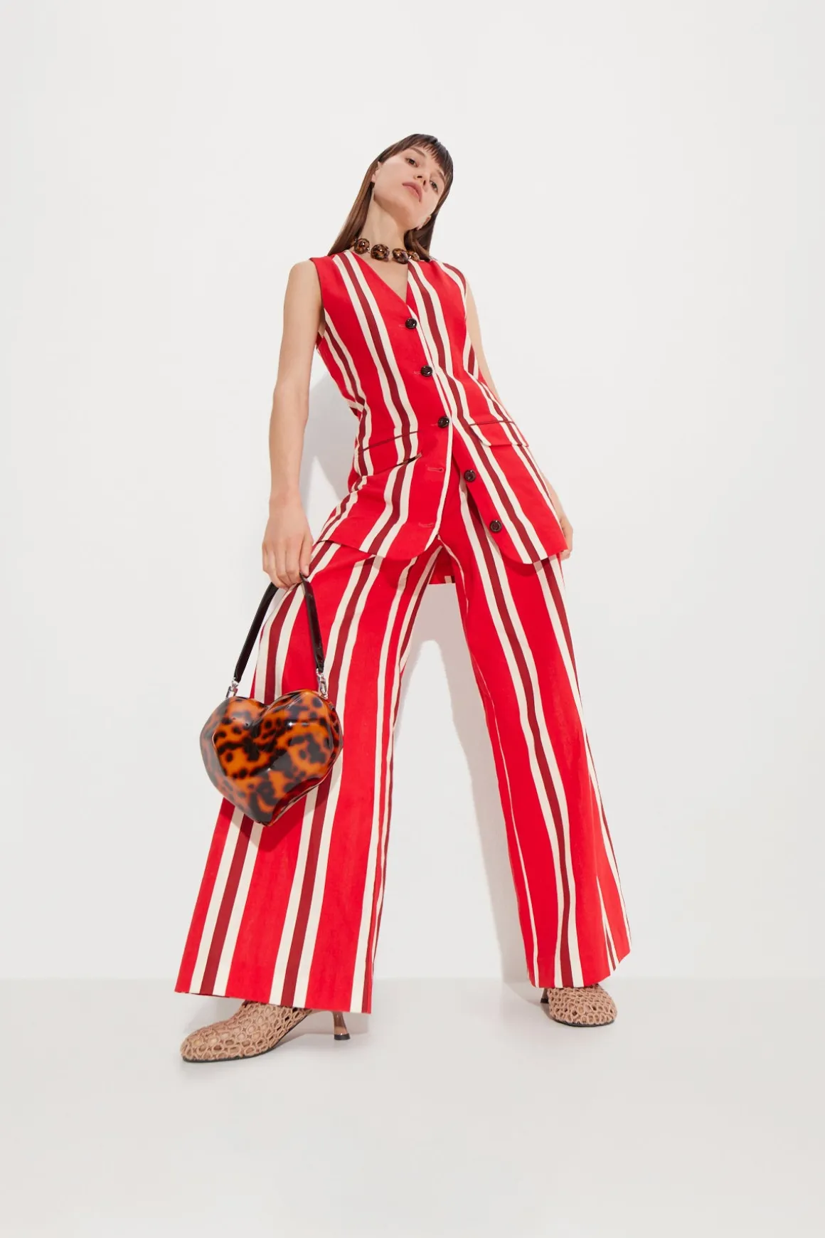 Bloo Linen Pant in Moroccan Spice Stripe