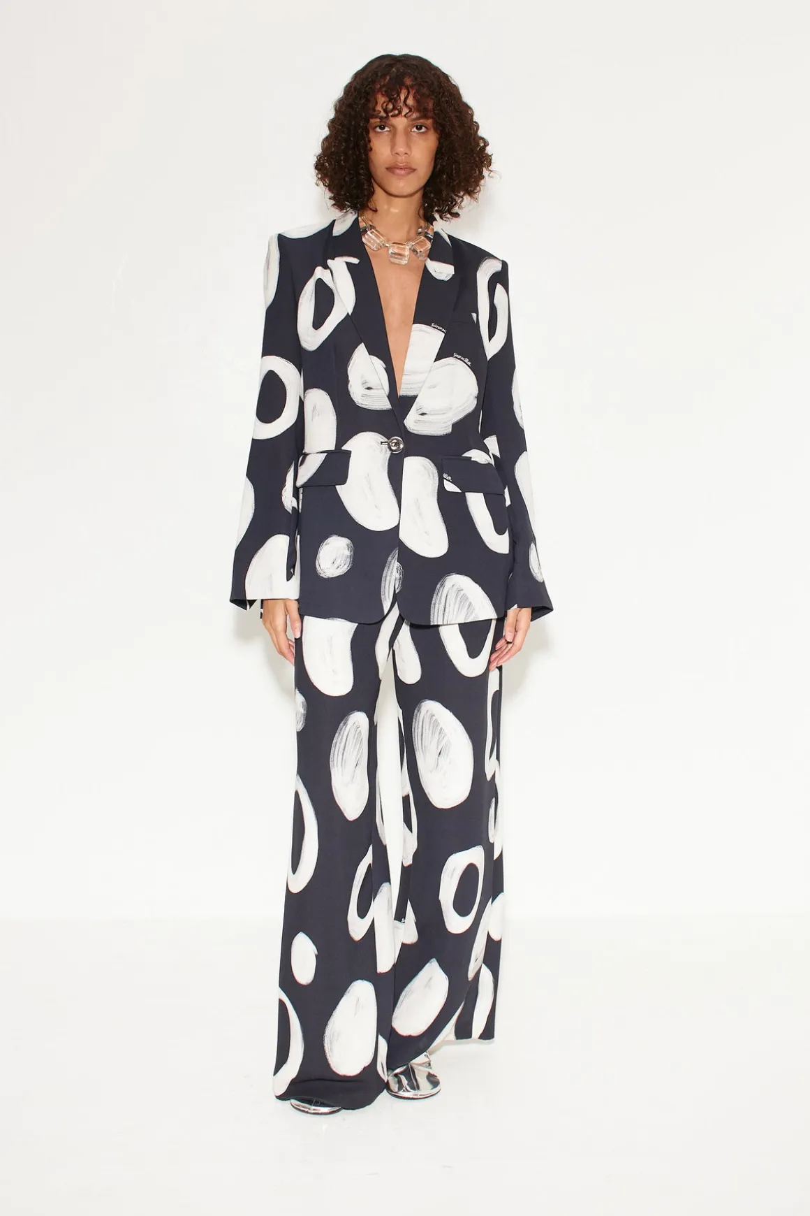 Bloo Painted Crepe Pant in Painted Dot
