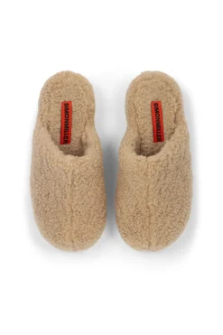 Bubble Clog in Caramel Shearling