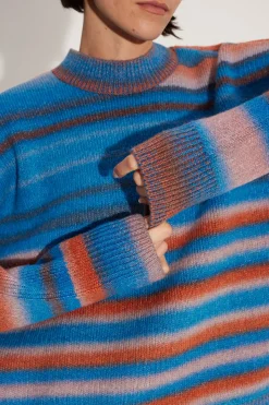 Calder Knit Sweater in Matisse Blue Multi