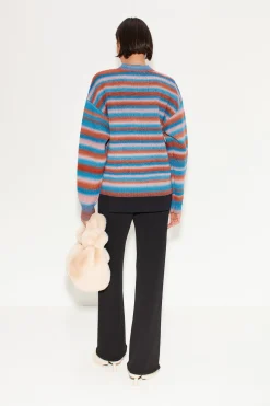 Calder Knit Sweater in Matisse Blue Multi