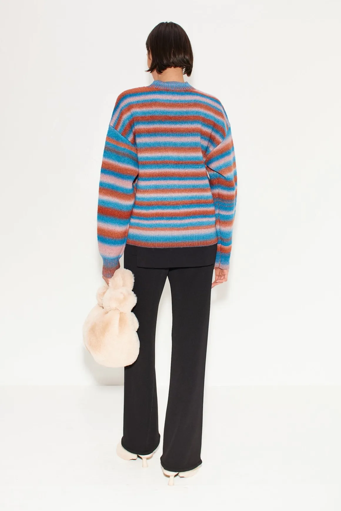 Calder Knit Sweater in Matisse Blue Multi