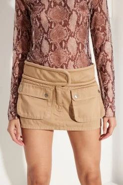 Campo Cargo Skirt in Khaki