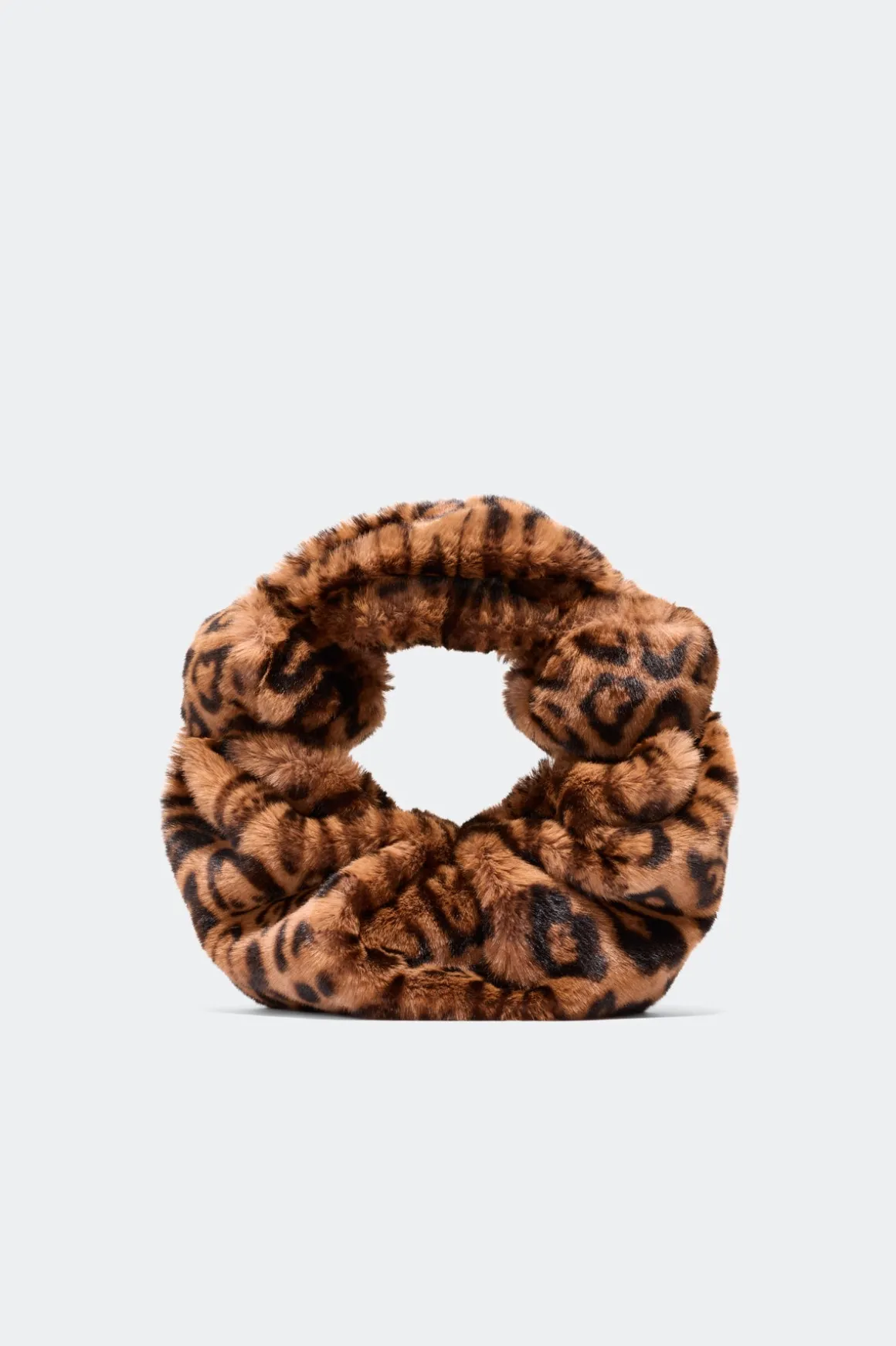 Cheetah Faux Fur Lopsy Bag in Cheetah Scramble