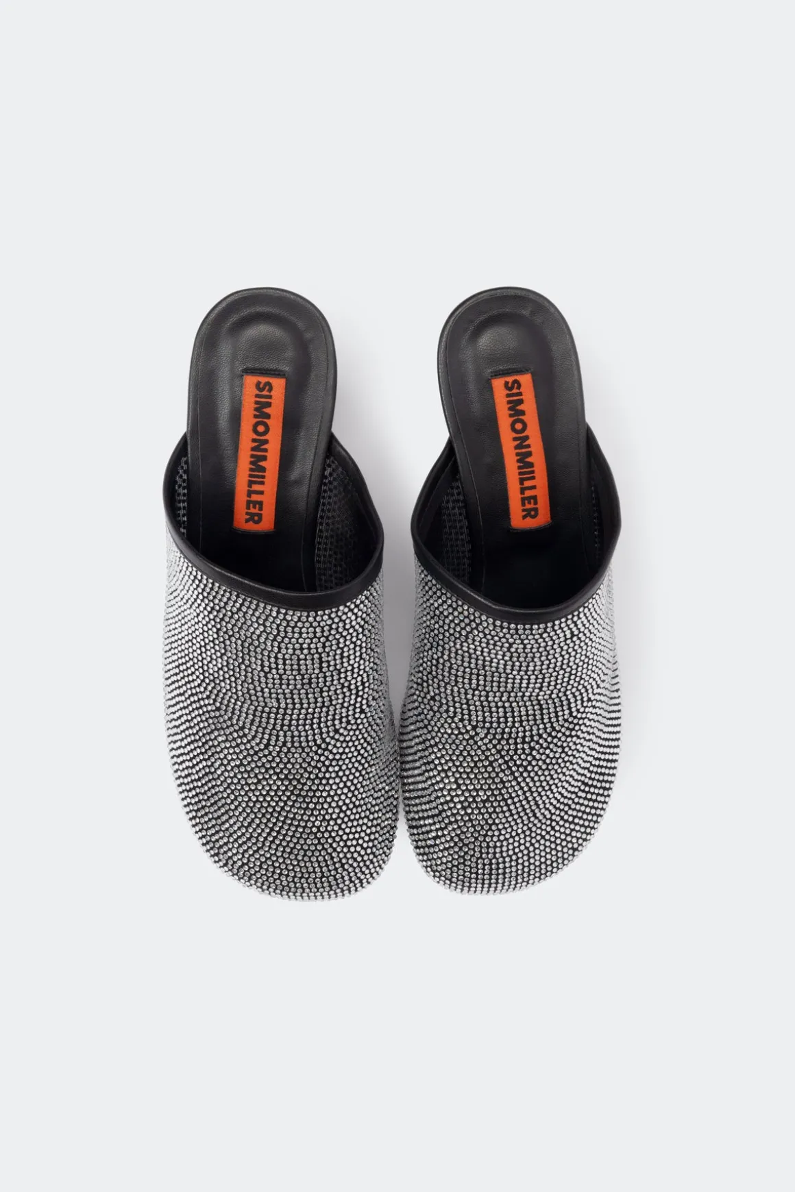 Crystal Beep Mule in Black