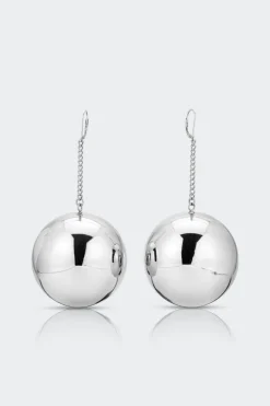 Disco Drop Earring in Silver