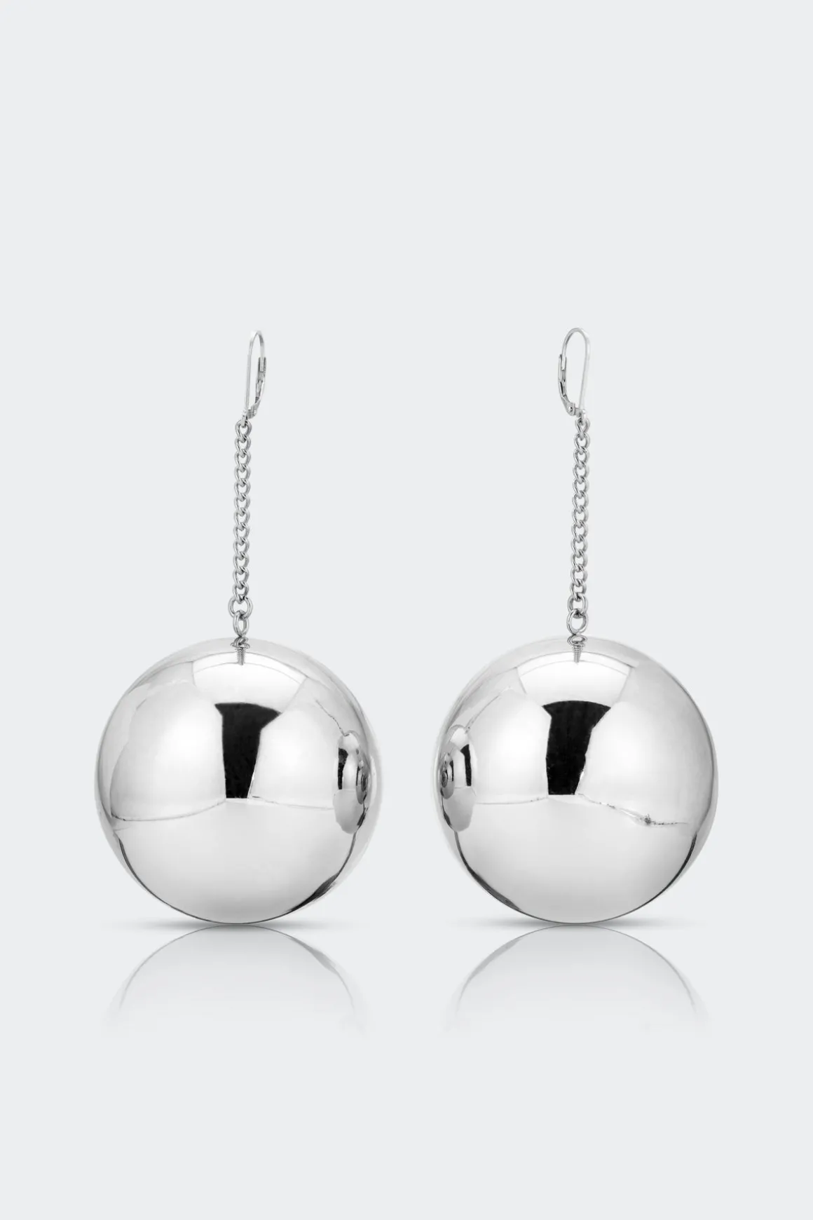 Disco Drop Earring in Silver