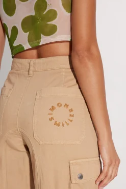 Gamma Printed Mesh Tee in Green/Seashell Floral