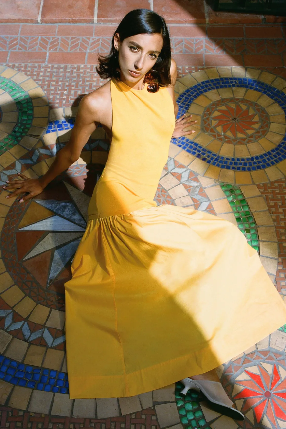 Junjo Combo Dress in Sherbert Orange