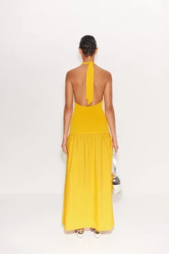 Junjo Combo Dress in Sherbert Orange