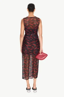 Kinny Mesh Dress in Lip Print