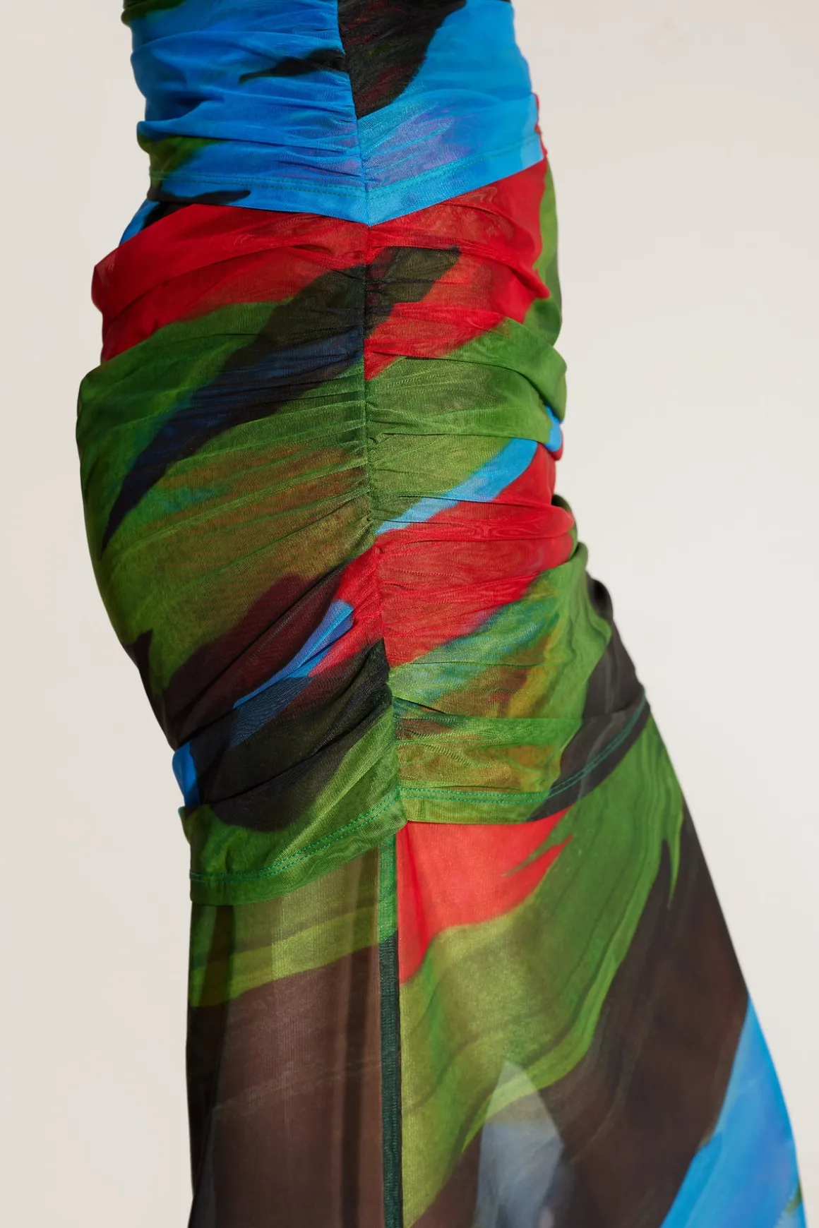 Kinny Mesh Dress in Painted Leaf
