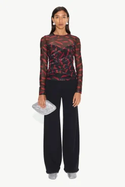Kinny Mesh Top in Lip Print