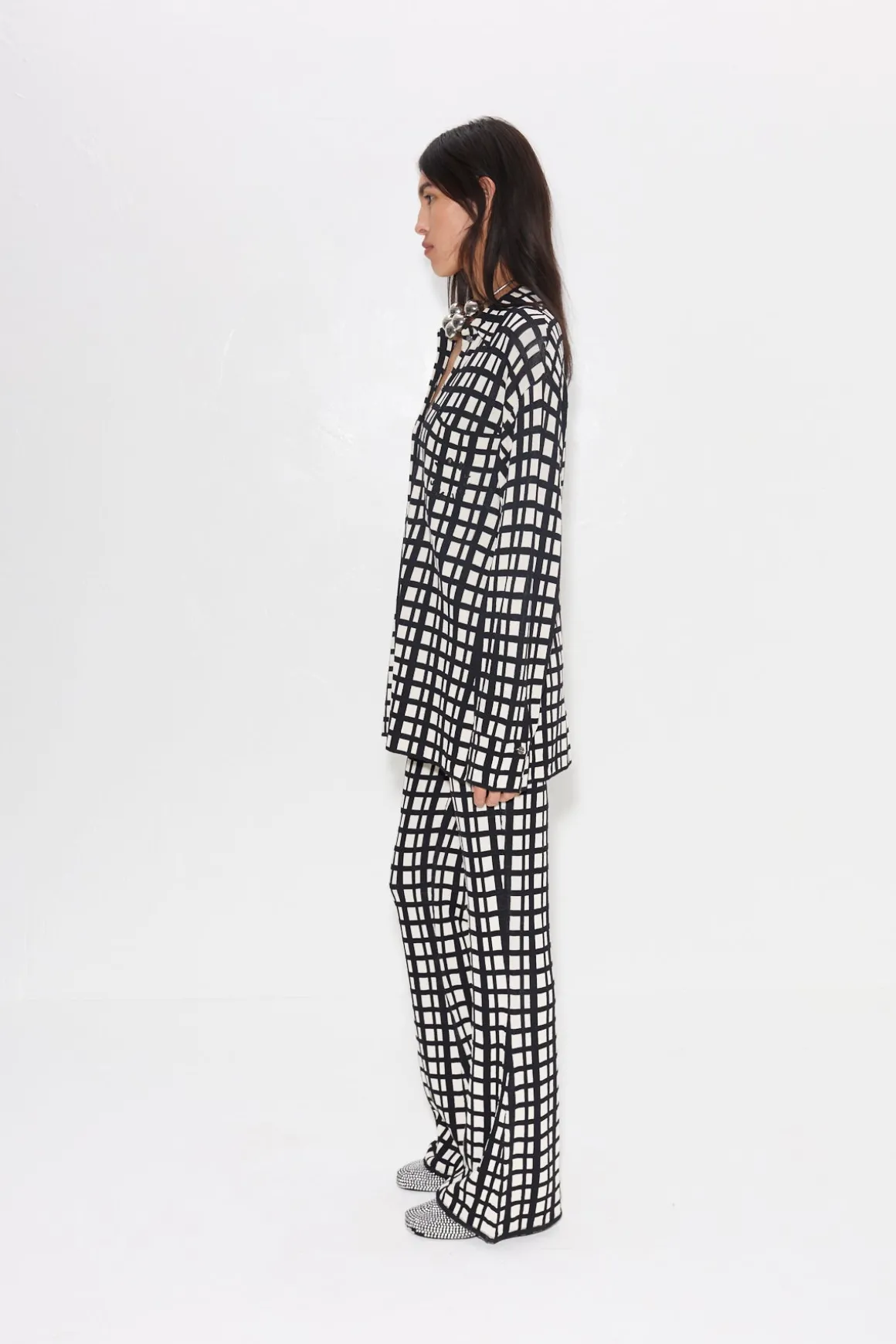 Knits By Blaz Jacket in Windowpane