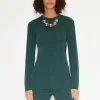 Knits By Canoga Long Sleeve Top in Fern