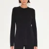Knits By Canoga Long Sleeve Top in Black