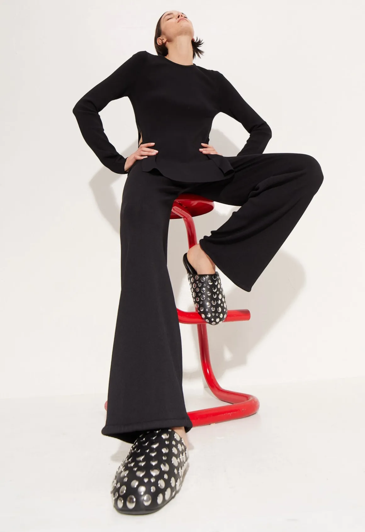Knits By Jabber Pant in Black