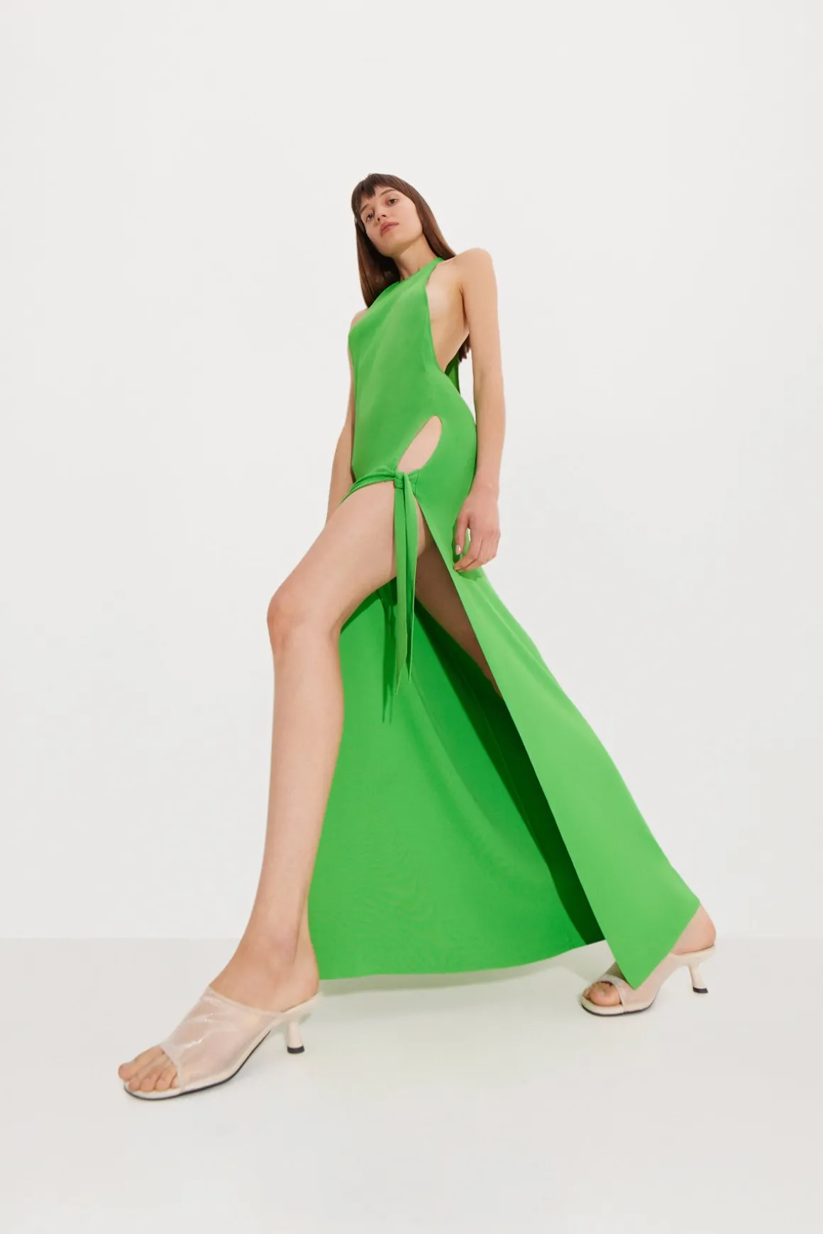 Knits By Junjo Dress in Gummy Green