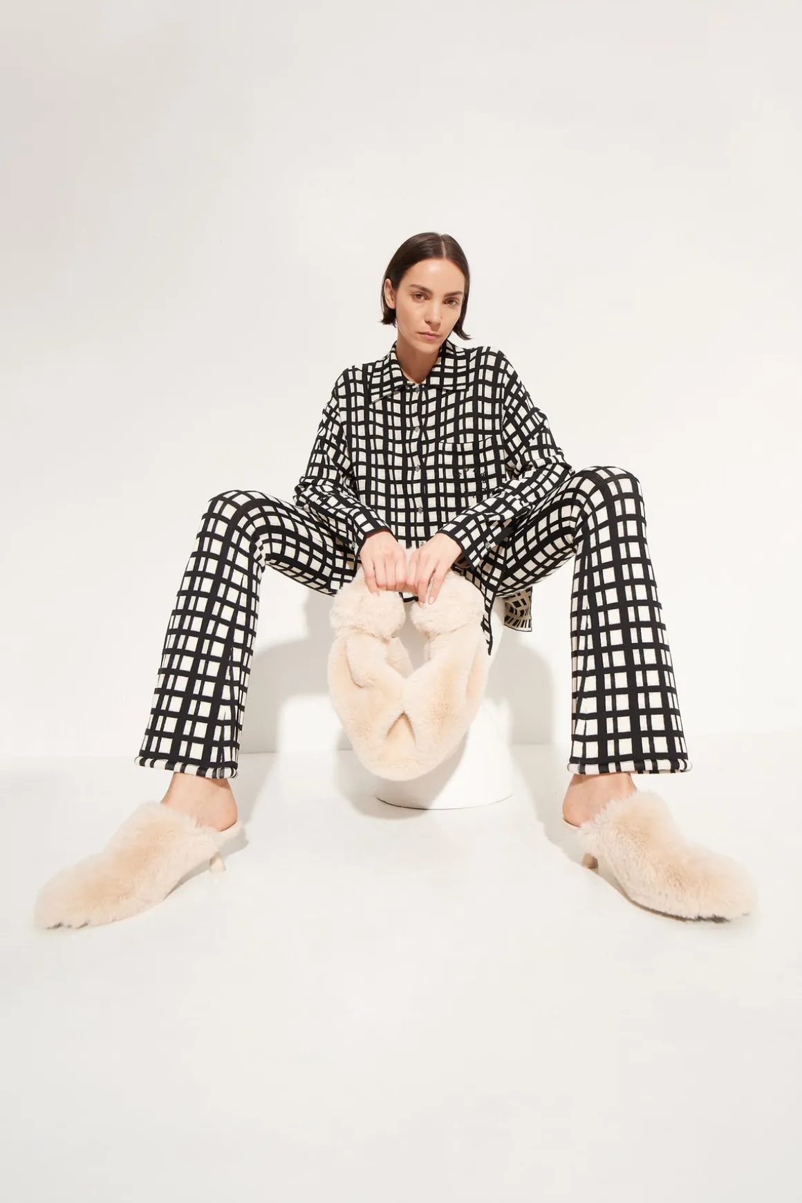 Knits By Whitsett Pant in Windowpane
