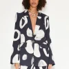 Lennox Crepe Jacket in Painted Dot