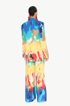 Lennox Crepe Jacket in Palette Print