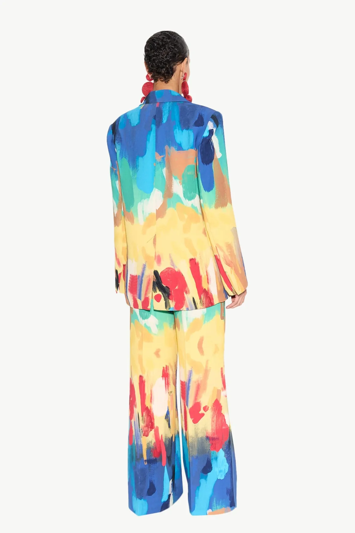 Lennox Crepe Jacket in Palette Print