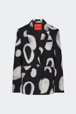 Lennox Crepe Jacket in Painted Dot