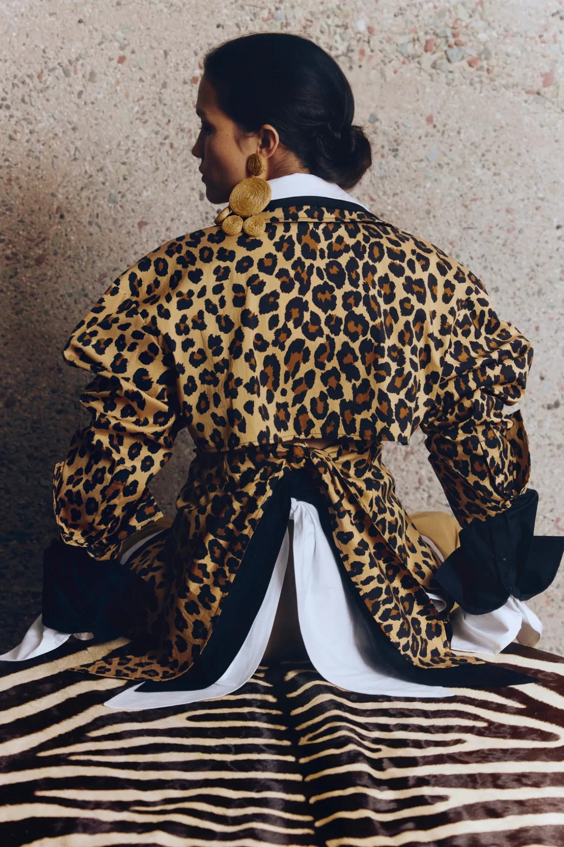 Loch Poplin Button Up in Cheetah