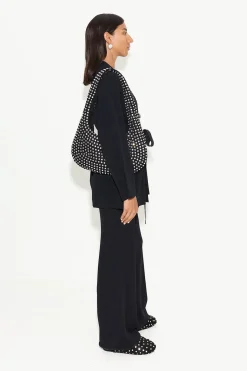 Max Belted Knit Cardigan in Black