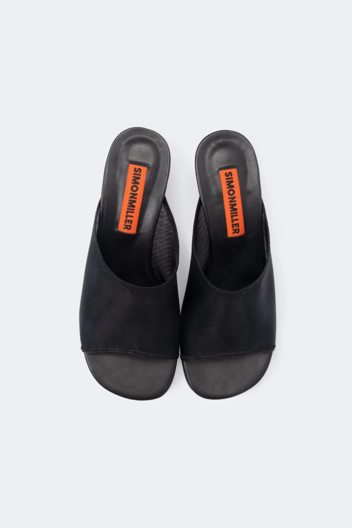 Mesh Beep Heel in Black