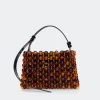 Mini Puffin Bag in Brown/Black Tortoise