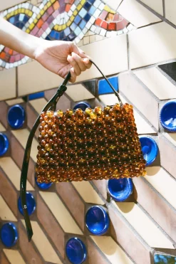 Mini Puffin Bag in Brown/Black Tortoise