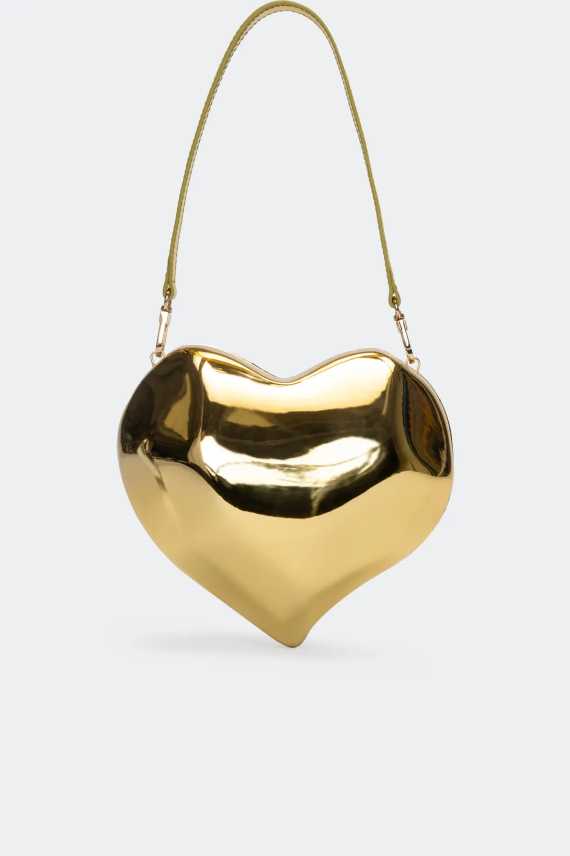 Molded Heart Bag in Star Gold
