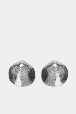 Moule Earrings in Silver