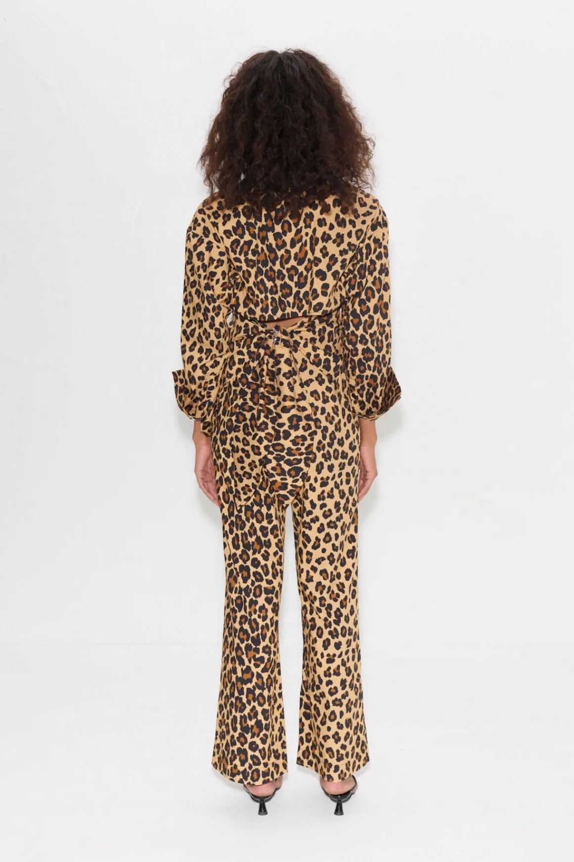Pia Poplin Pant In Cheetah