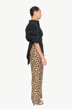 Pia Poplin Pant In Cheetah