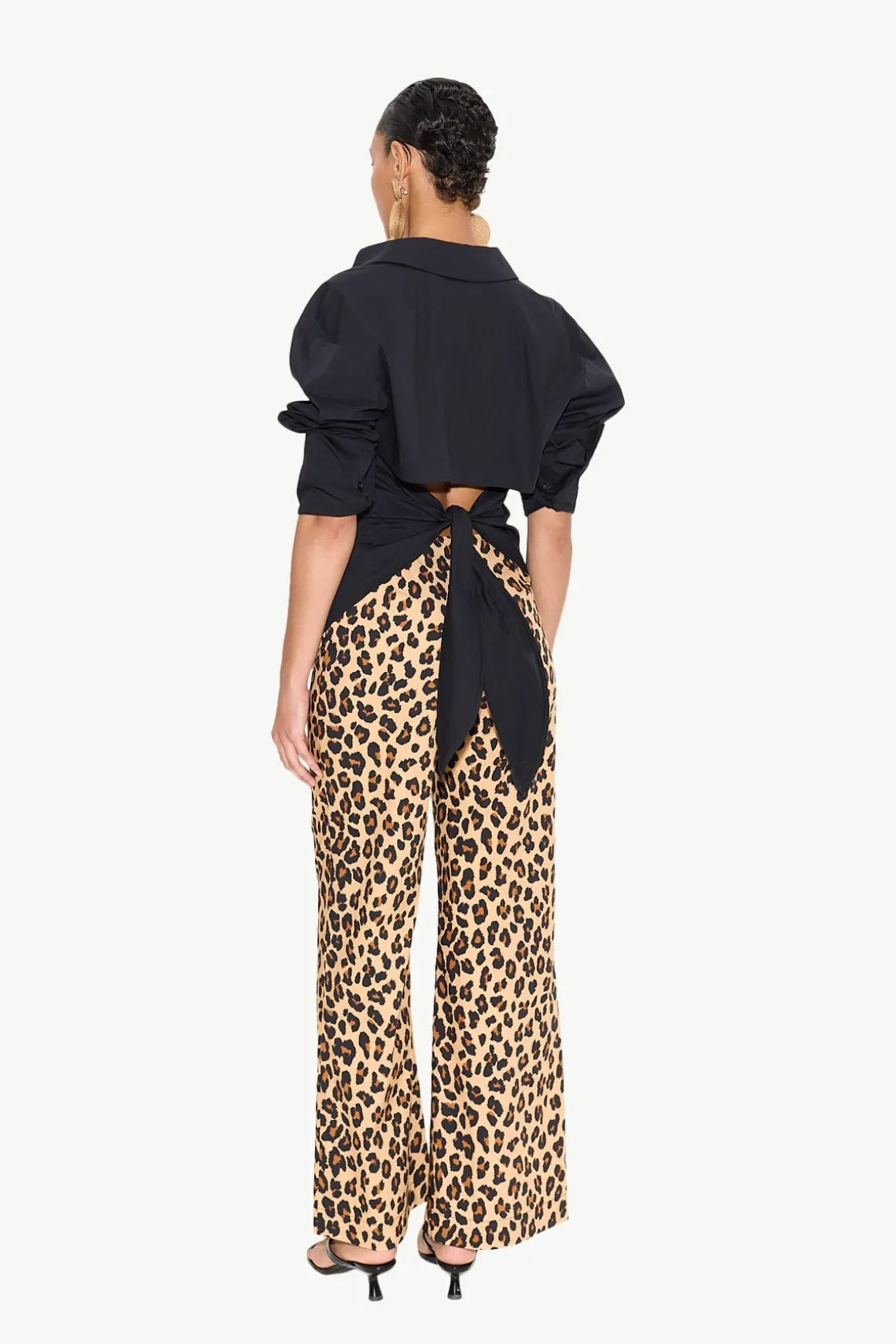 Pia Poplin Pant In Cheetah