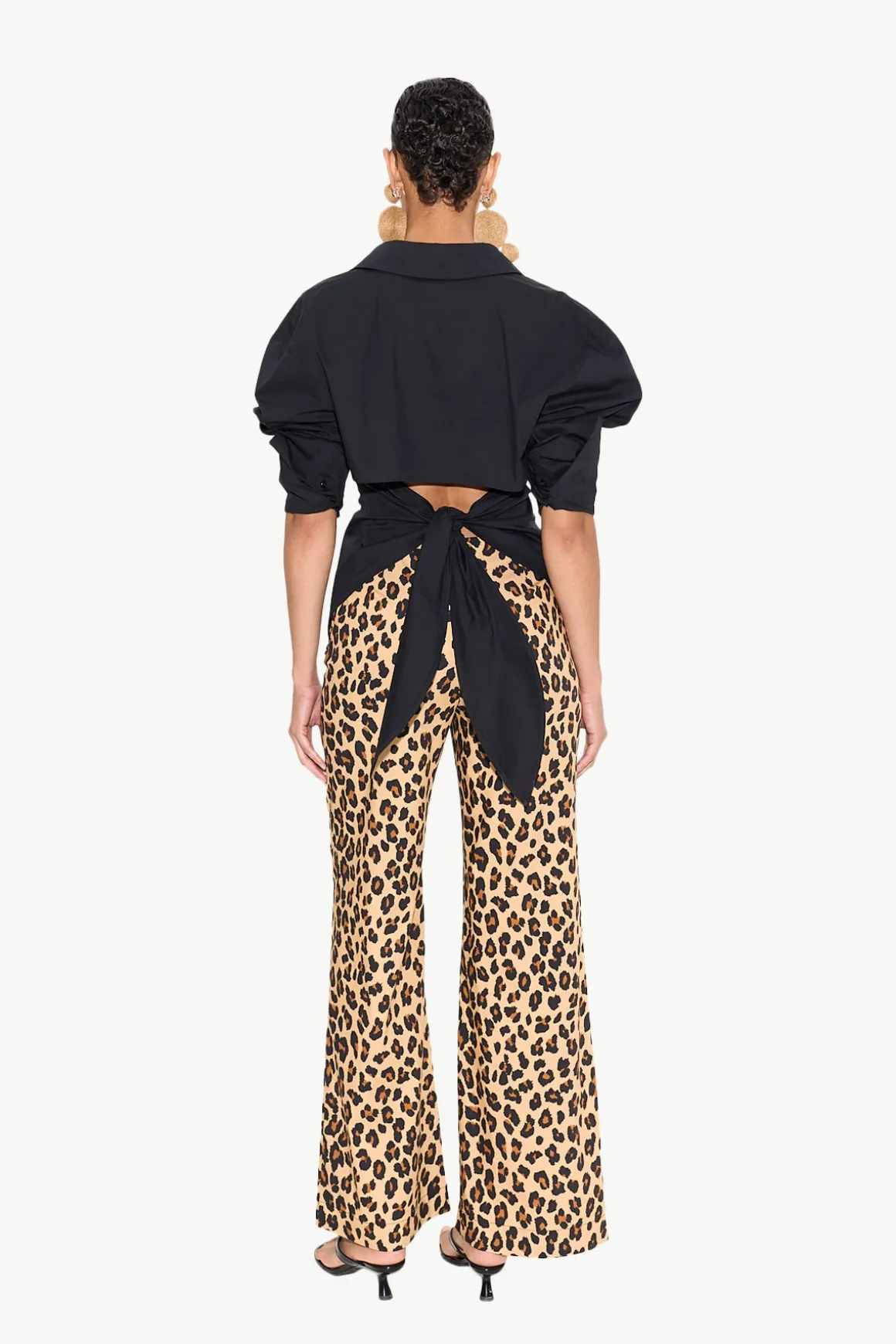 Pia Poplin Pant In Cheetah
