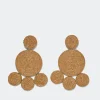 Raffia Deco Earring in Natural