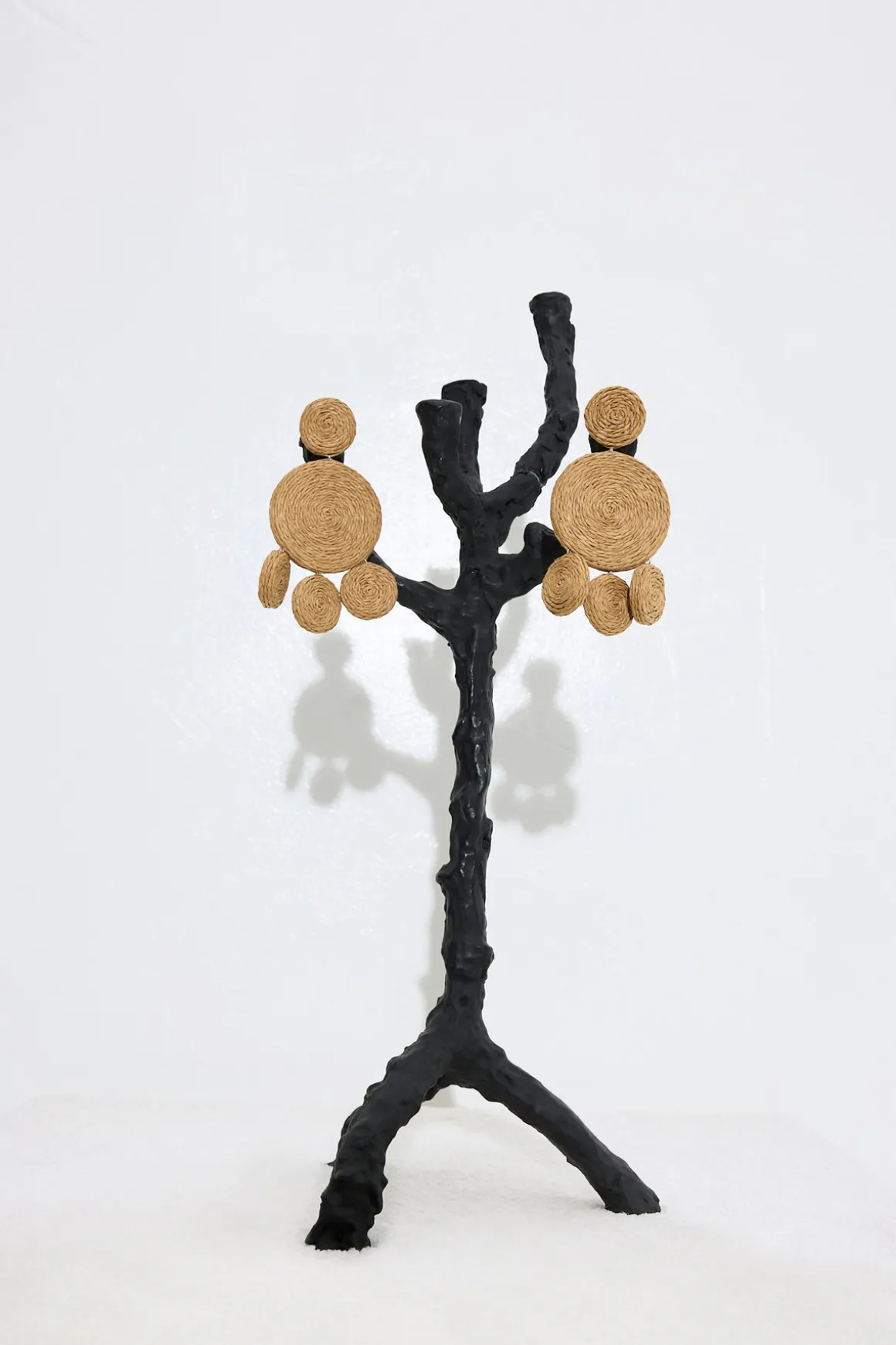 Raffia Deco Earring in Natural