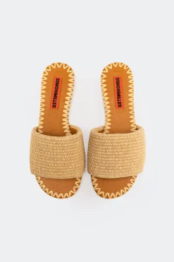 Raffia Salerno Slide in Natural