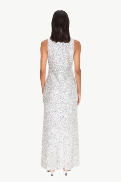 Sculpty Sleeveless Sequin Dress in Iridescent